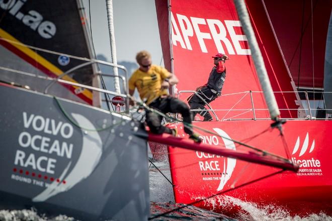 MAPFRE and Abu Dhabi Ocean Racing - Volvo Ocean Race - Lorient In-Port Race © Maria Mui–a / MAPFRE
